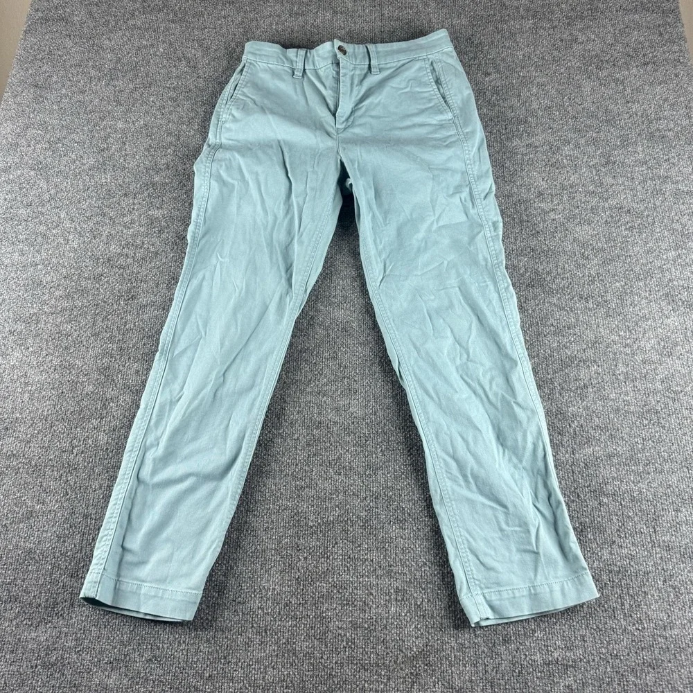 J.Crew Pants Womens 4 Green High-Rise Girlfriend Chino Stretch Twill Straight
